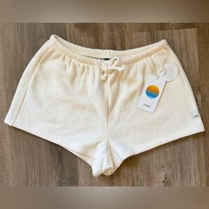 Vuori Beach Fleece Short Natural Sz XS VW3192 Drawstring NWT
